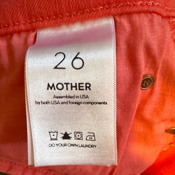 MOTHER The Stunner Ankle Fray Play Date Tomato Size 26 🍅 - Picture 9 of 11